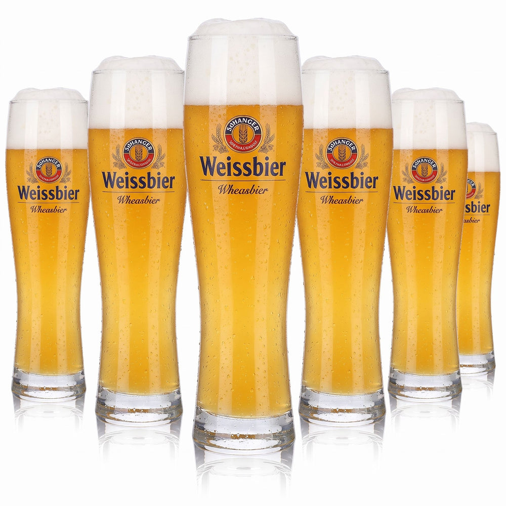 6 Rastal 0.5-liter Monaco Slim Wheat Beer Glasses