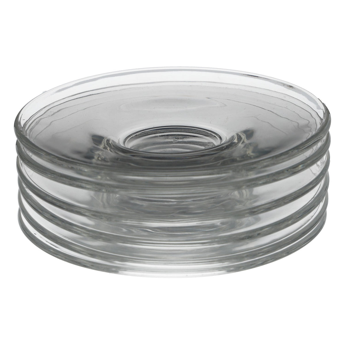 6x Rastal Glass Saucers for Espresso Cups Piattino transparent