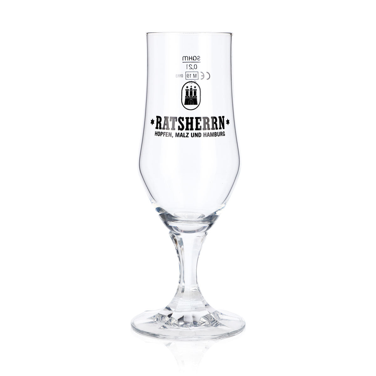 6x Ratsherrn Glass 0.2l Hammerburg Beer Tulip Cup Glass Set Brewery Hamburg – View 2