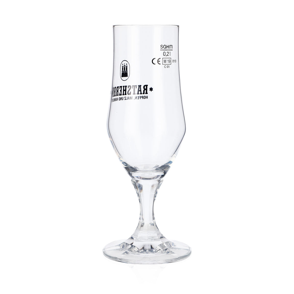 6x Ratsherrn Glass 0.2l Hammerburg Beer Tulip Cup Glass Set Brewery Hamburg – View 4