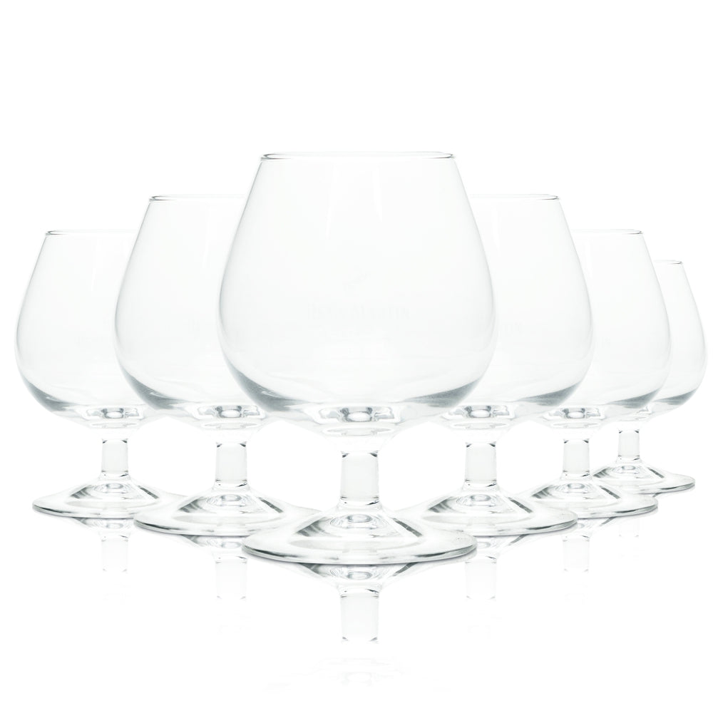 6x Remy Martin Cognac Glass Swirl Whiskey Glasses Nosing Tasting Sommelier