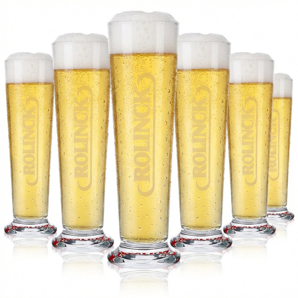 6x Rolinck Beer Glass Beer Glasses 0.3l Mug/Cup Rastal Bar
