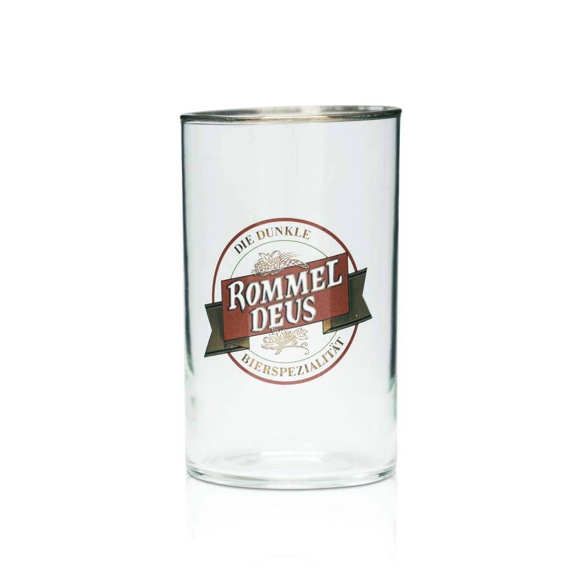 6x Rommel Deus beer glass 0.2l Willi mug glasses gold rim brewery specialty – View 2