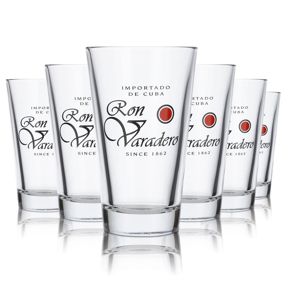 6x Ron Varadero glasses Long drink glass Glass Rum glasses "Importado"