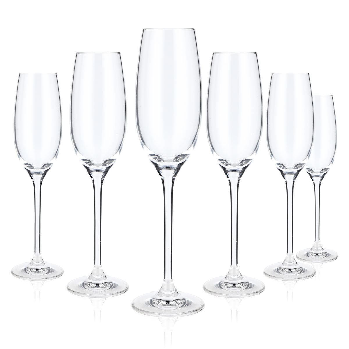 6x Rona Sparkling Wine Glass Flute Cava 0.15l Sparkling Wine Glass Champagne Glass Crystal – View 4