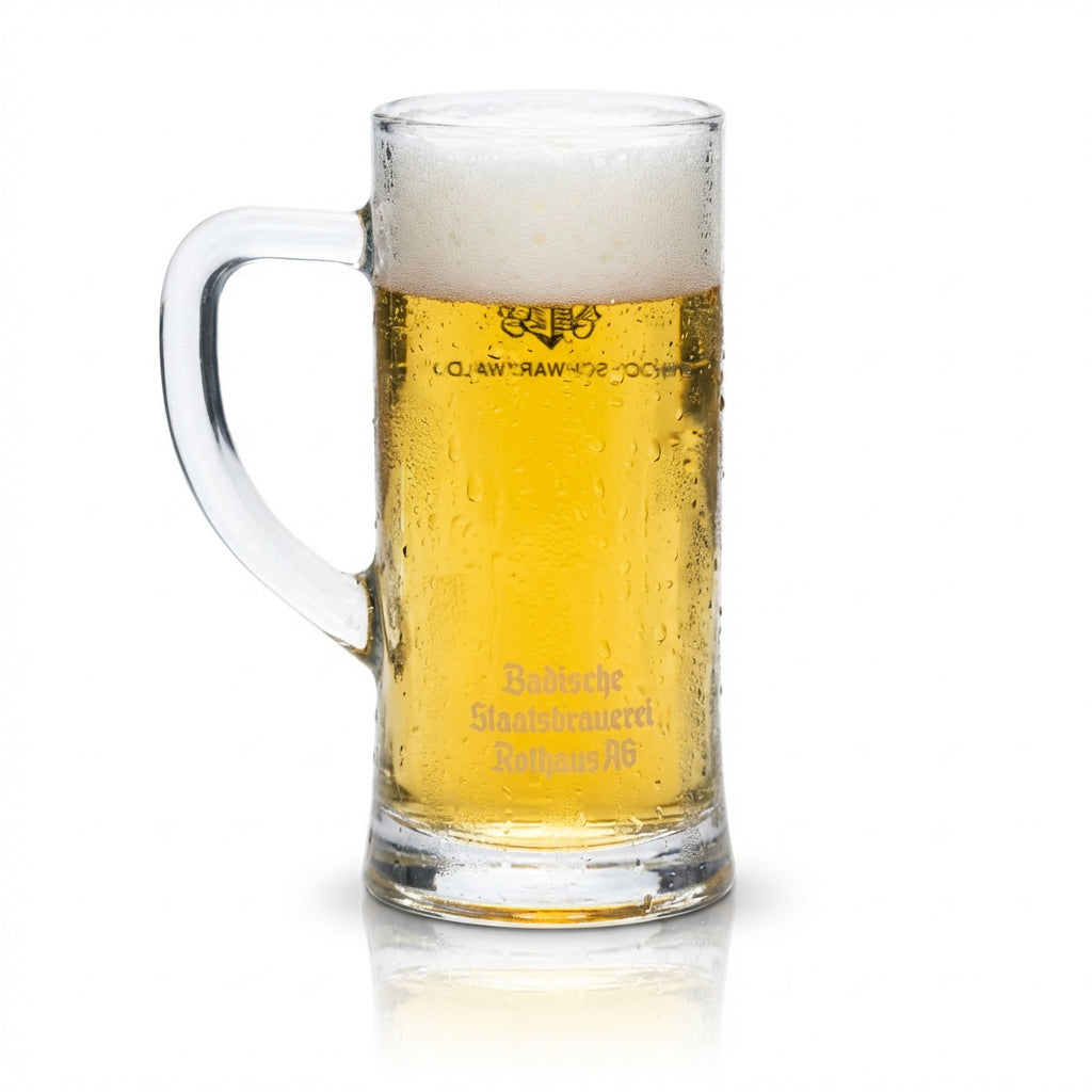 Rothaus beer glass 0.5 l mug Badner Seidel glasses Brewery Pils Zäpfle Gastro – View 4