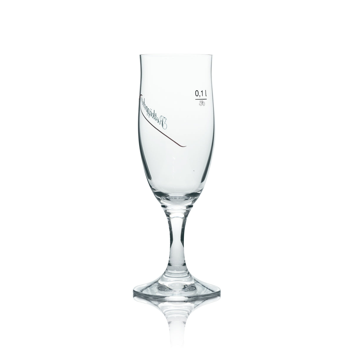 6x Little Red Riding Hood Sparkling Wine Glass Sparkling Wine Flute 0.1l red line – View 3