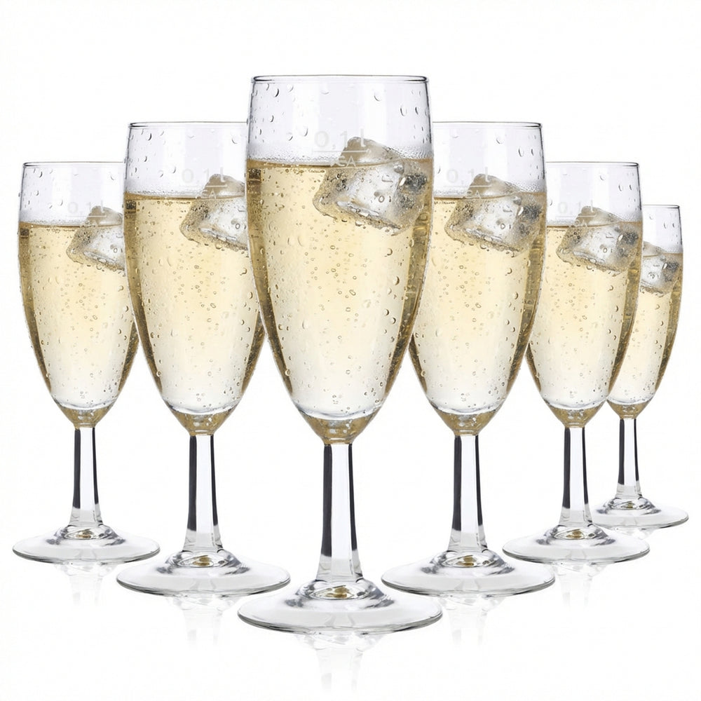 6x Royalty Champagne Glasses Flute Glasses Champagne Glasses Champagne Goblets 0.1l