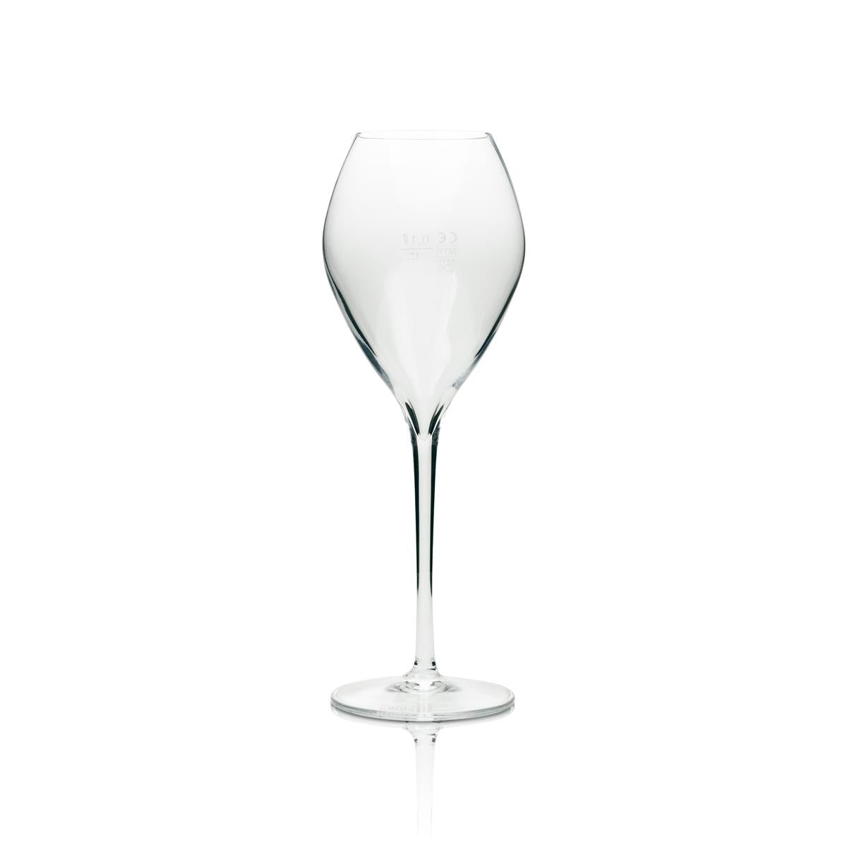6x Ruinart Champagne Glass Flute with Lettering on Base – View 2