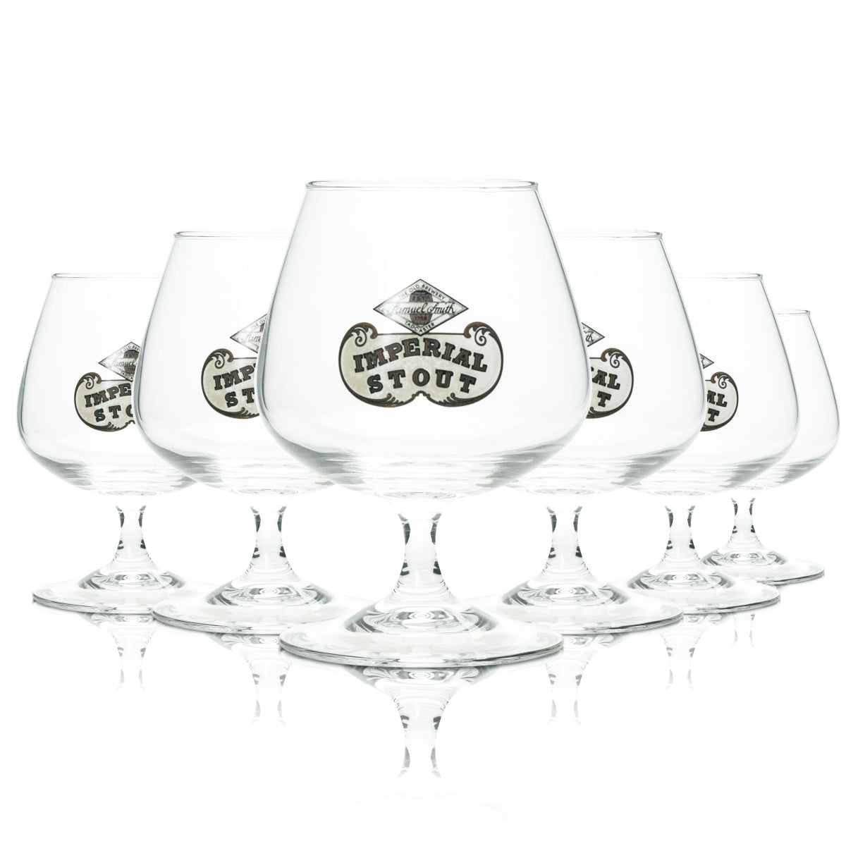 6x Samuel Smith Beer Glass 0.41l Goblet Craft Beer Imperial Stout Tulip Glasses UK