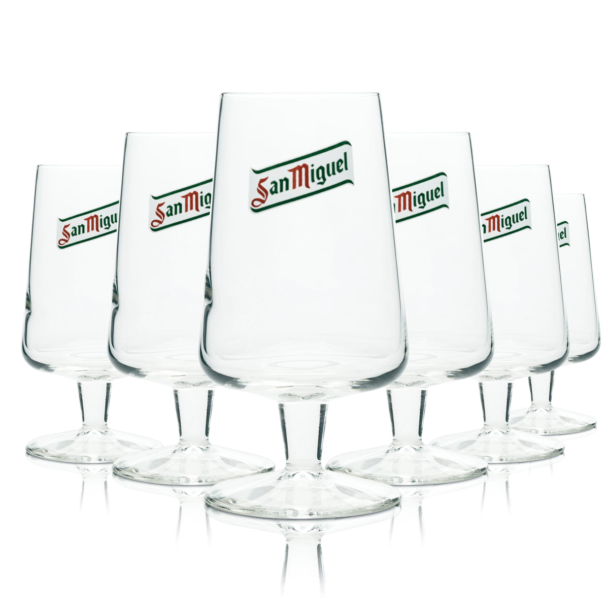 6x San Miguel beer glass 0.3l standard version – View 4
