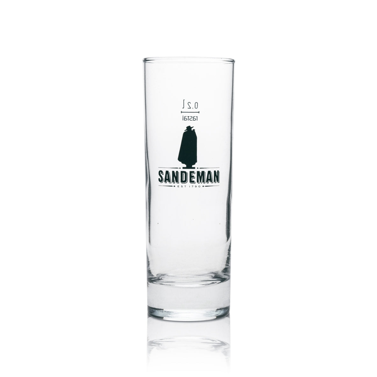6x Sandeman wine glass Long drink glass 200 ml black logo – View 2