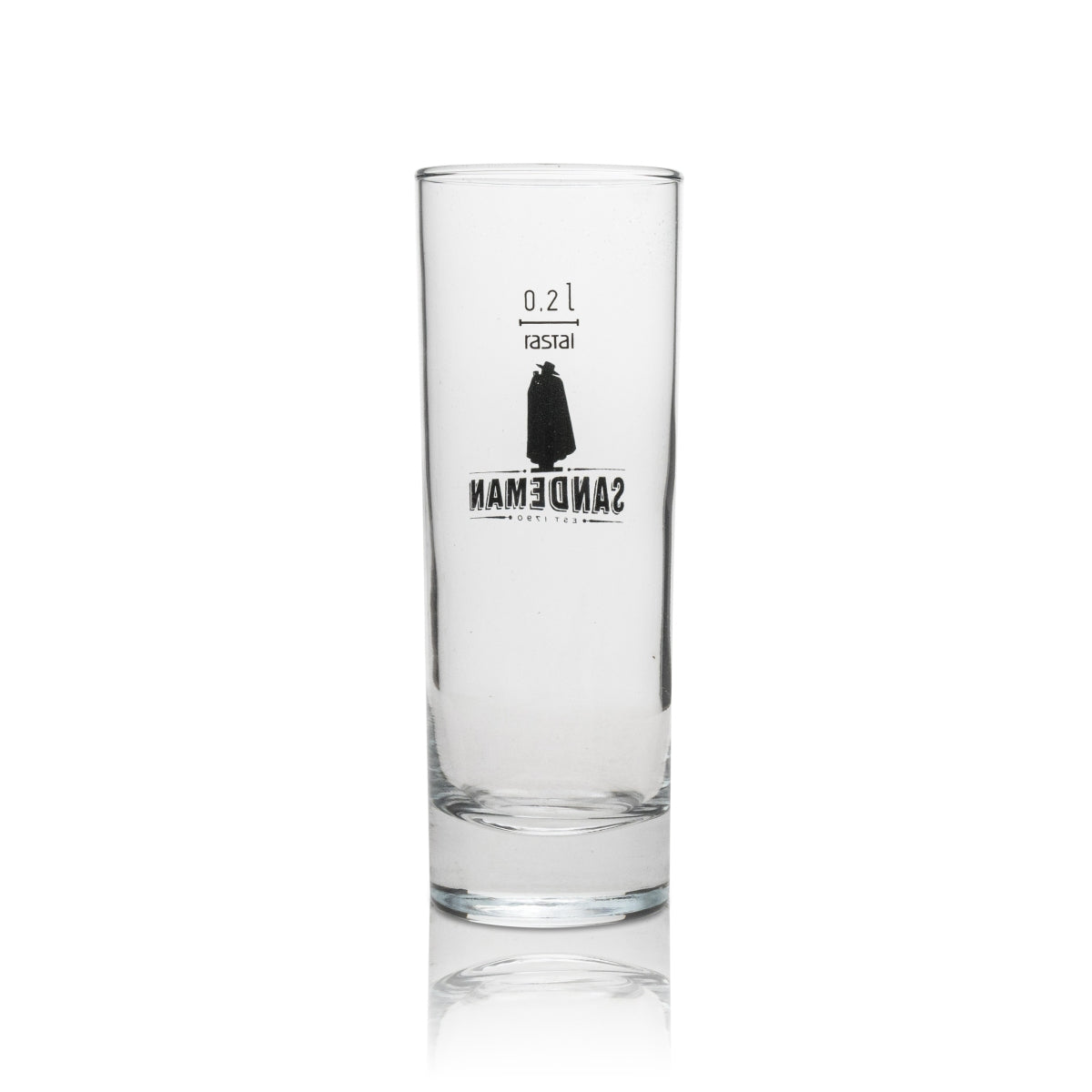 6x Sandeman wine glass Long drink glass 200 ml black logo – View 3