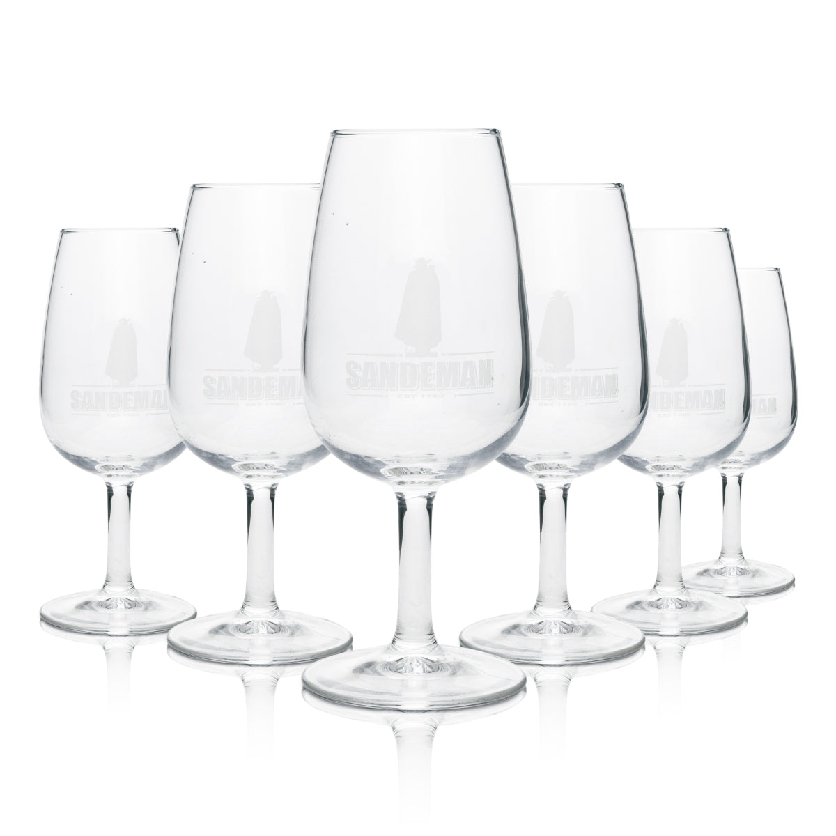 6x Sandeman Wine Glass Wine Glass 215ml