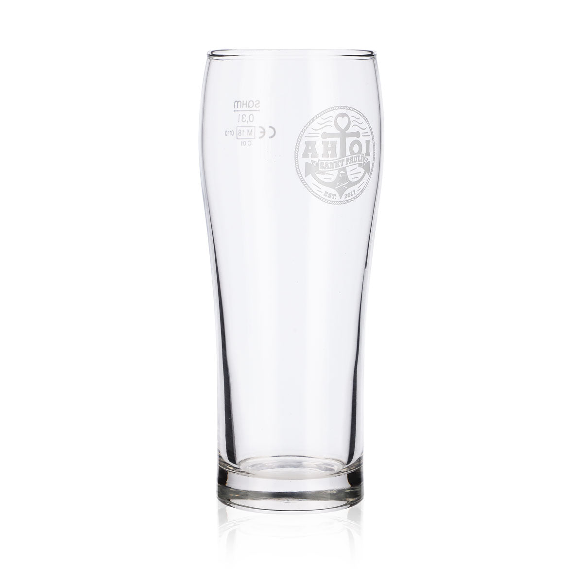 6x Sankt Pauli beer glasses, 0.3 l, Ahoi Willi mug glasses, Reeperbahn Kiez Kneipe set – View 4