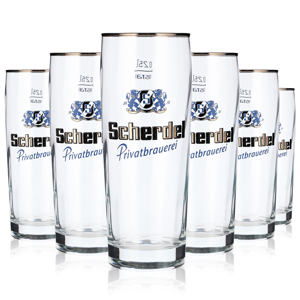 6x Scherdel Beer Glass Beer Glasses 0.25l Willibecher "Private Brewery" Rastal – View 5