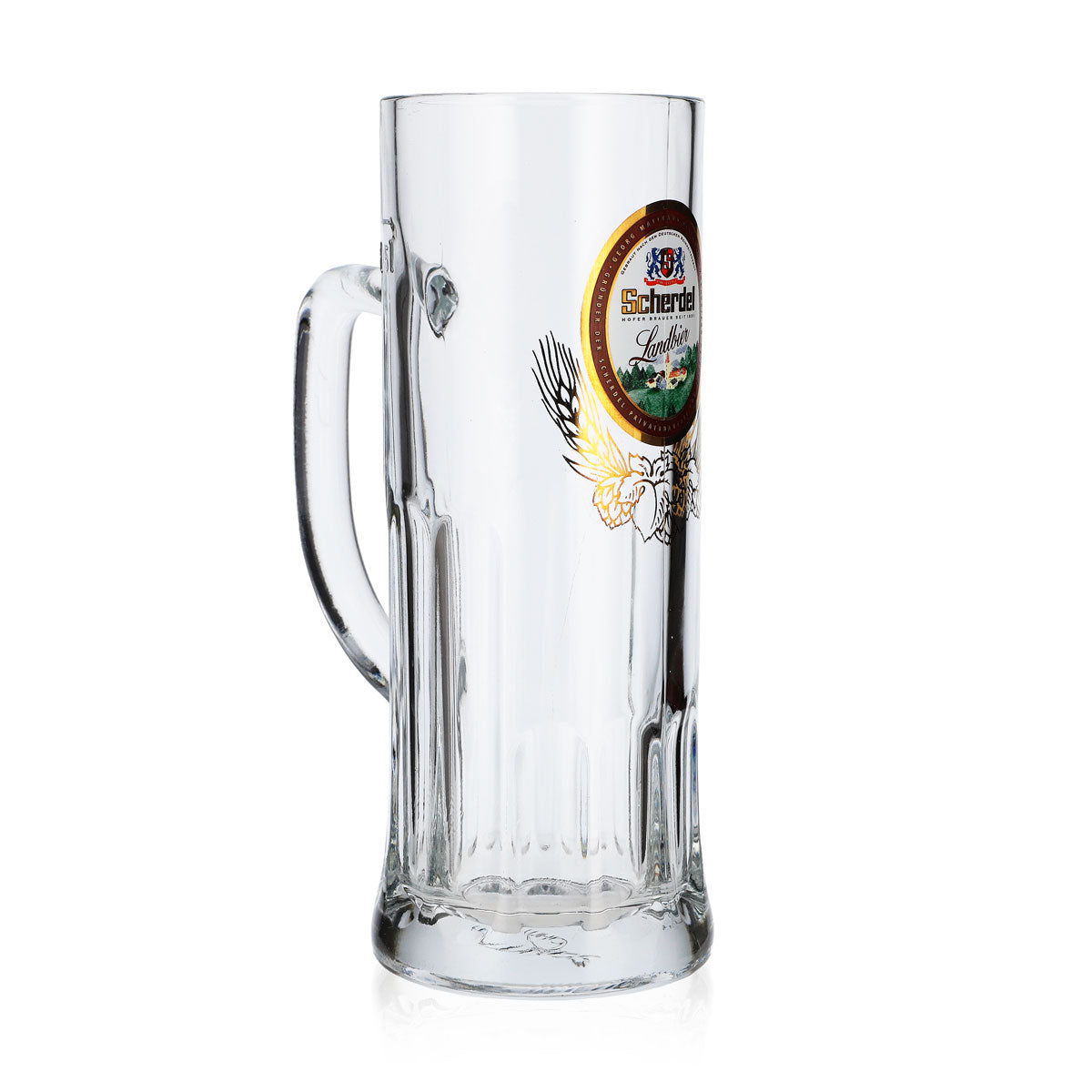 6x Scherdel beer glass beer mug 0.5l jug with gold decoration relief – View 3