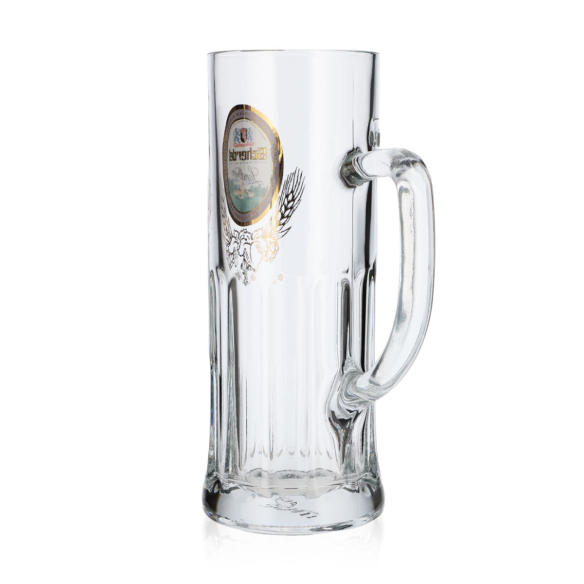 6x Scherdel beer glass beer mug 0.5l jug with gold decoration relief – View 5