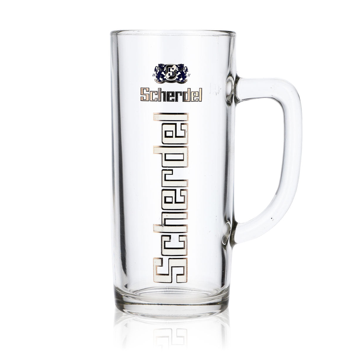 6x Scherdel Beer Glass Beer Mug Beer Tankard 0.5l Jug Vertical Lettering – View 2