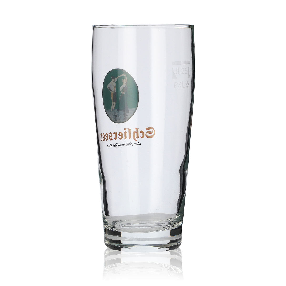 6x Schlierseer glass 0.25l Willibecher Kindl wheat beer glasses set, Bavarian brewery – View 3