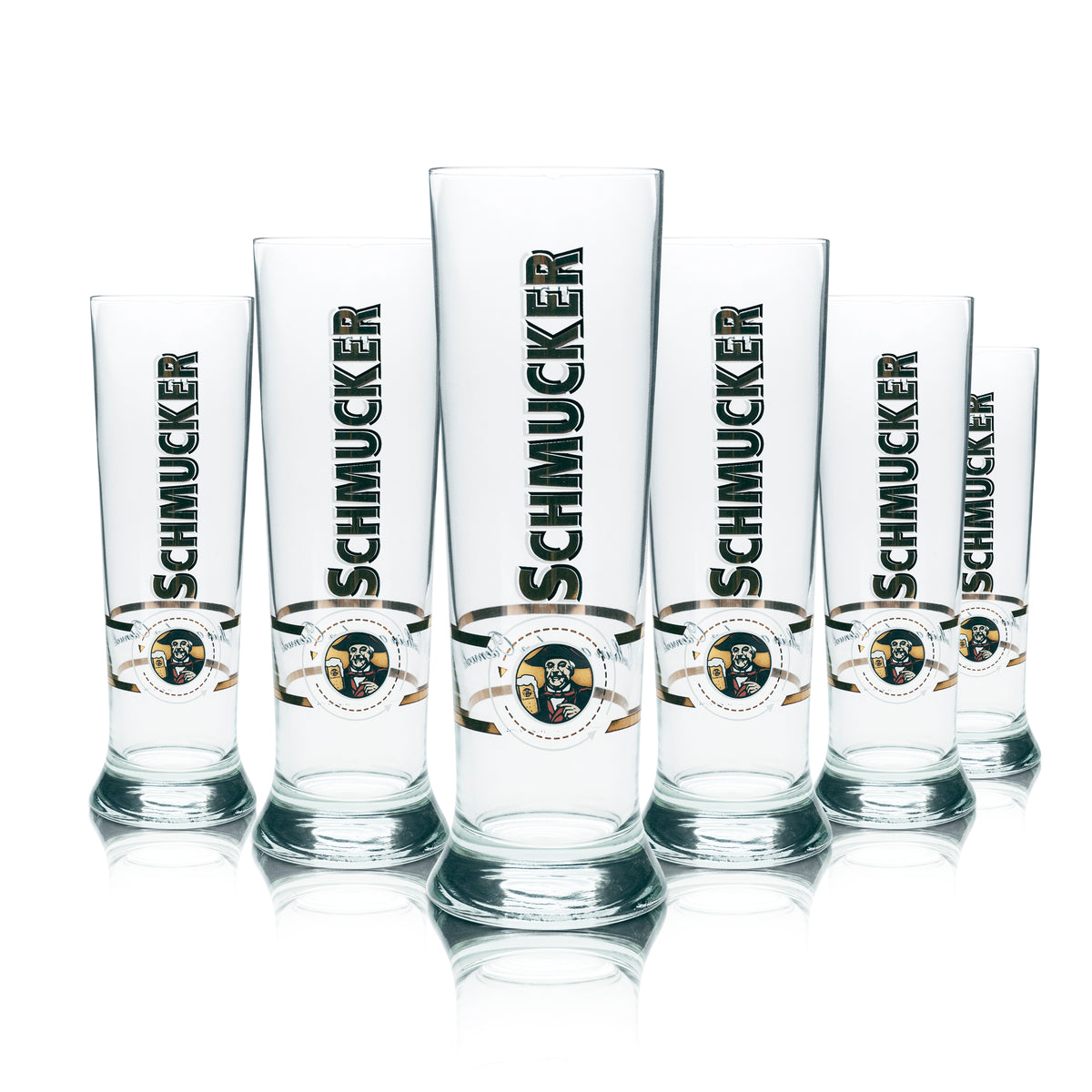 6x decorative beer glasses, 0.5 l, trophy shape, tulip glasses, catering, pub, pilsner, Märzen – View 4
