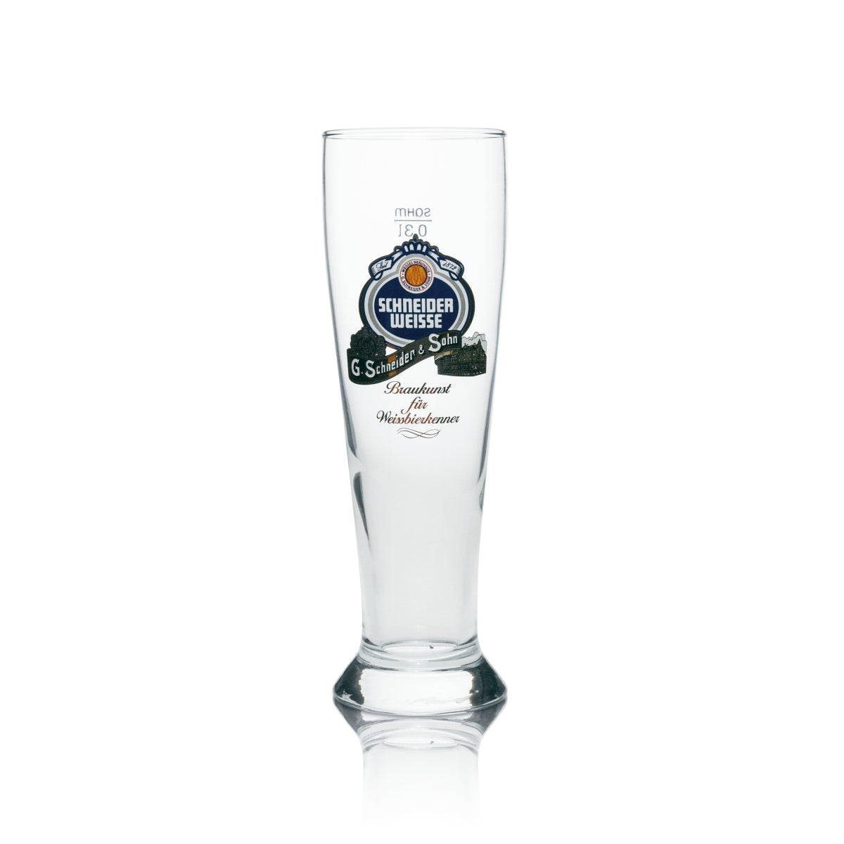 6x Schneider Weisse wheat beer glasses, 0.3 l, yeast crystal wheat glasses, calibrated, catering – View 2