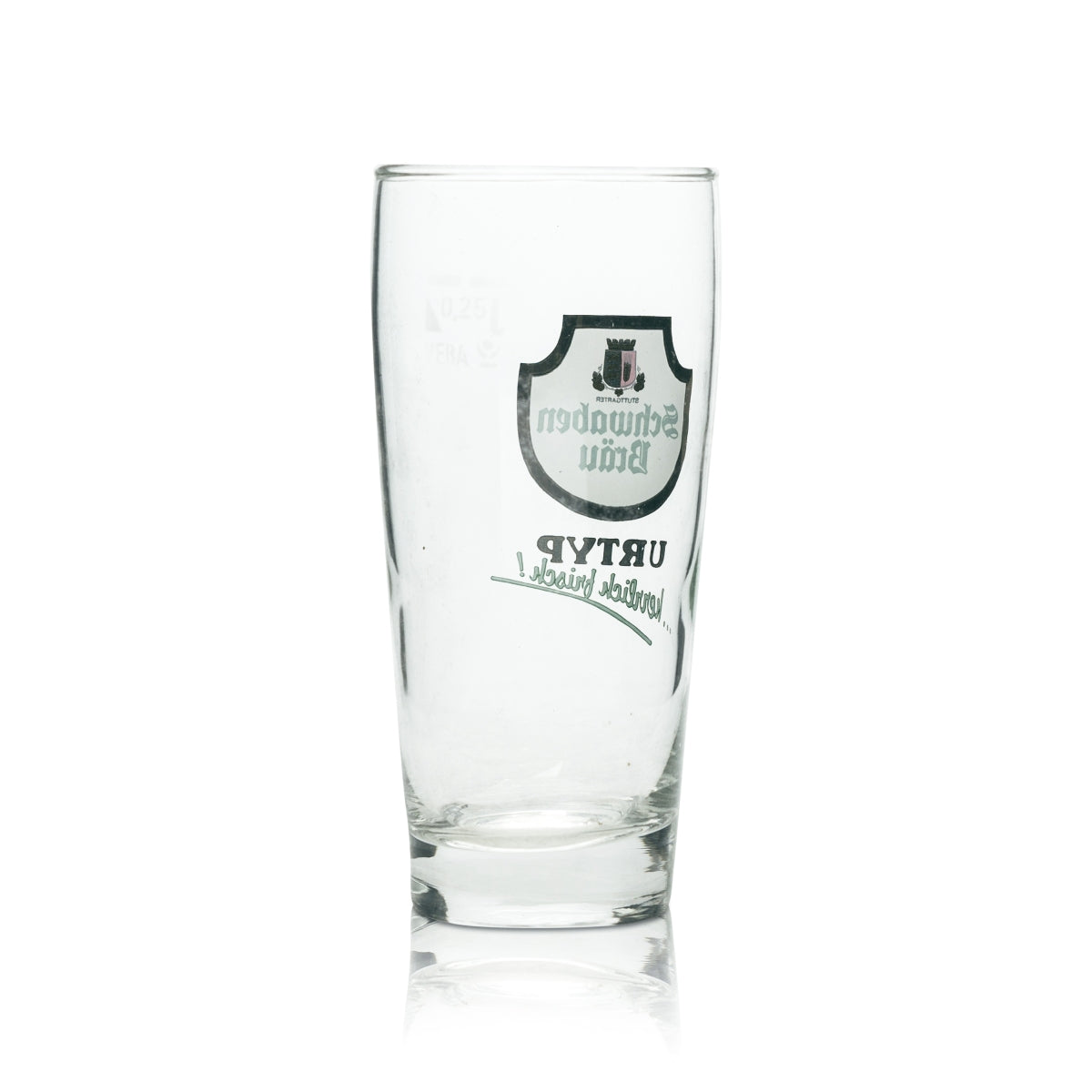 6x Schwaben Bräu beer glass 0.25l mug Urtyp Willi glasses Pils Export Schwaben – View 4