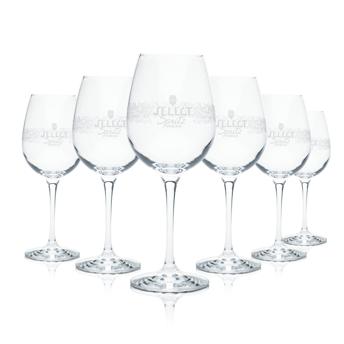 6x Select Spritz Venezia Stemmed Glass 0.4L Wine Cocktail Long Drink Glasses Secco Bar
