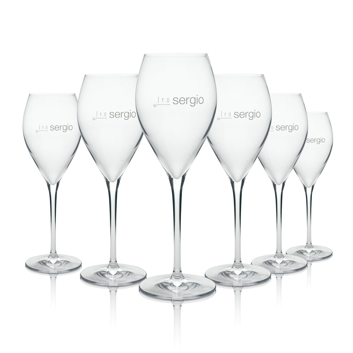 6x Sergio Champagne Glass Flute 210ml Rastal
