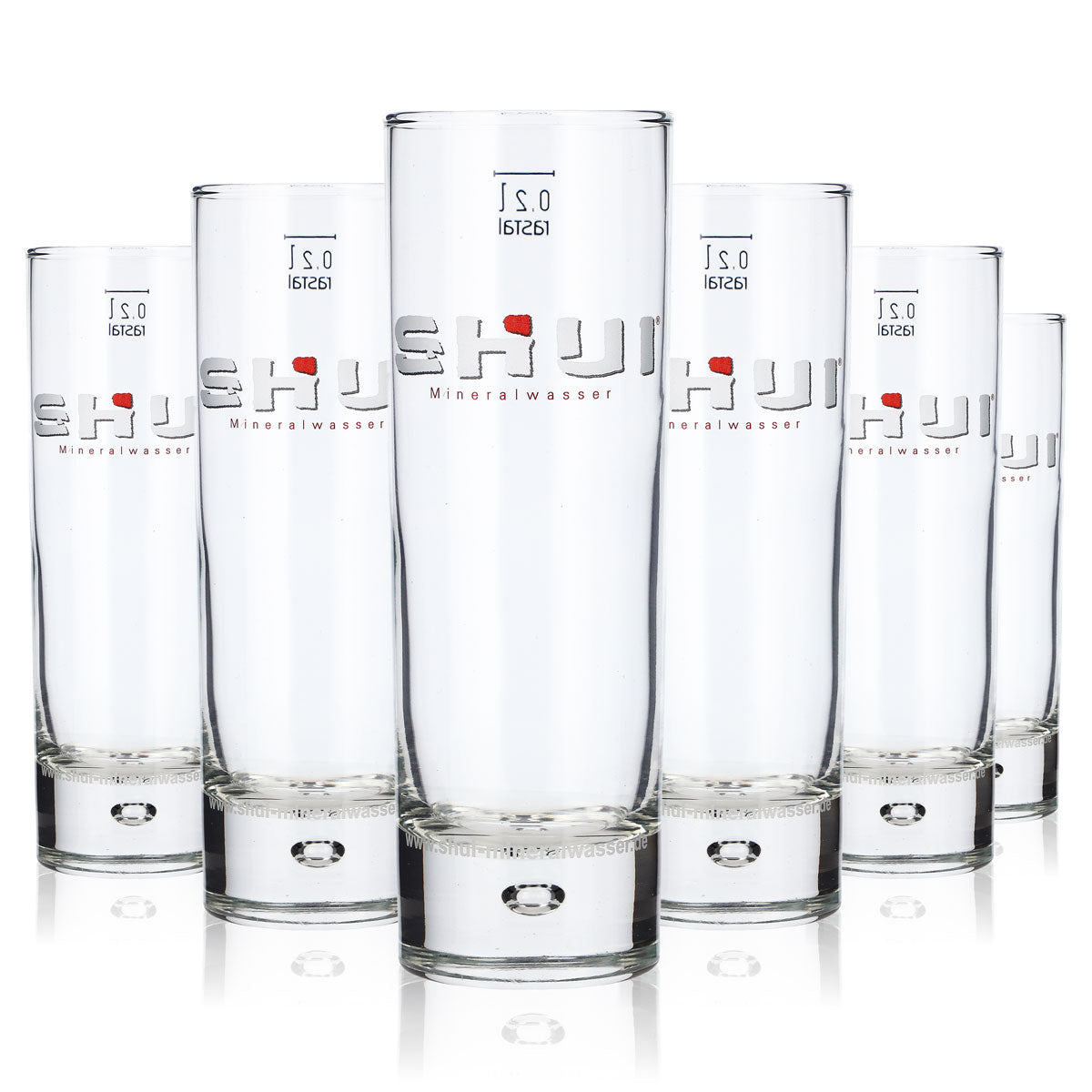 6x Shui Water Glass Water Glasses Soft Drink Glasses 0.2l Cups – View 5