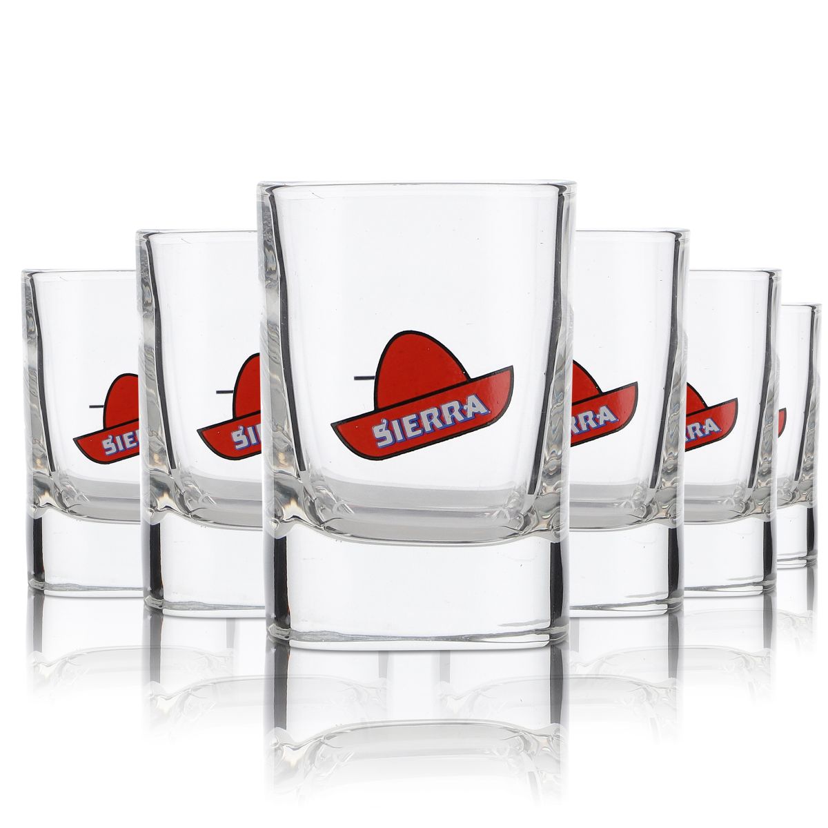 6x Sierra Glass 2cl Tequila Shot Glasses Set Short Shot Glasses Gastro