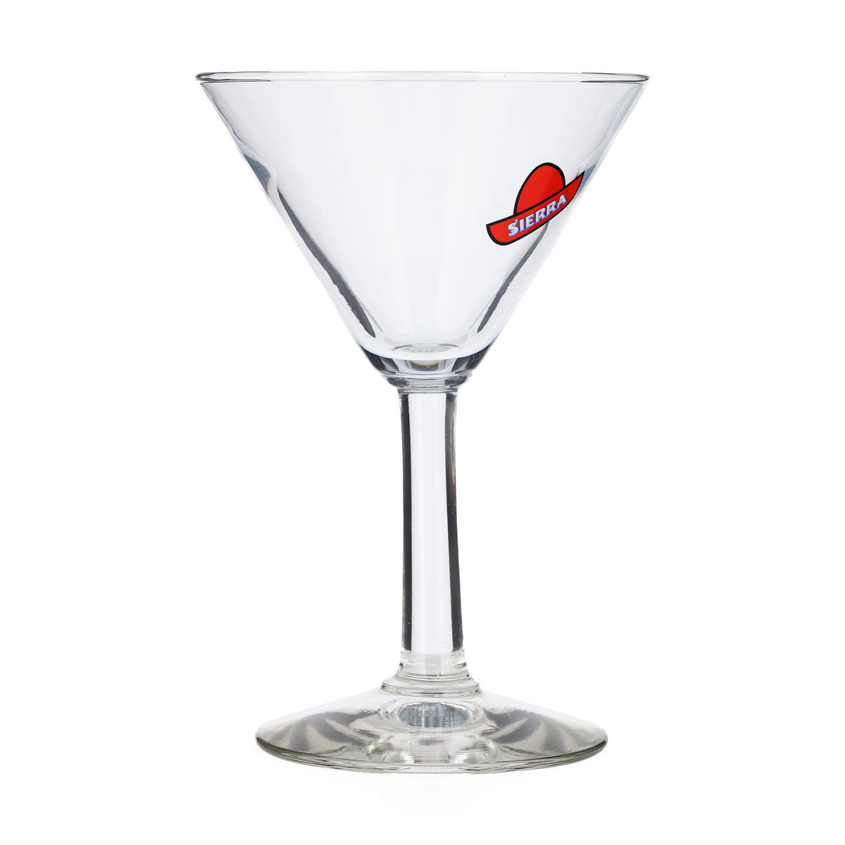 6 Sierra Tequila Glasses, 0.15 L, Martini Glass, Logo, Red Hat, Durobor – View 3