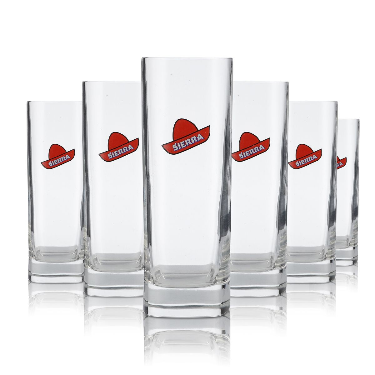 6x Sierra Tequila Glass 0.2l Long Drink Glass Highball Glass Set Cocktail Aperitif