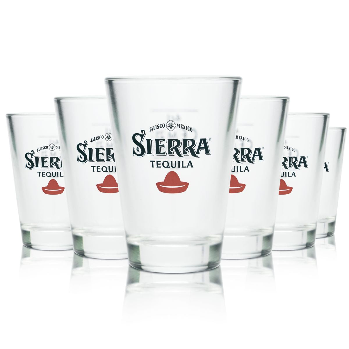 6x Sierra Tequila Glass 4cl Shot Glasses Schnapps Glasses Short Calibrated Gastro Pub