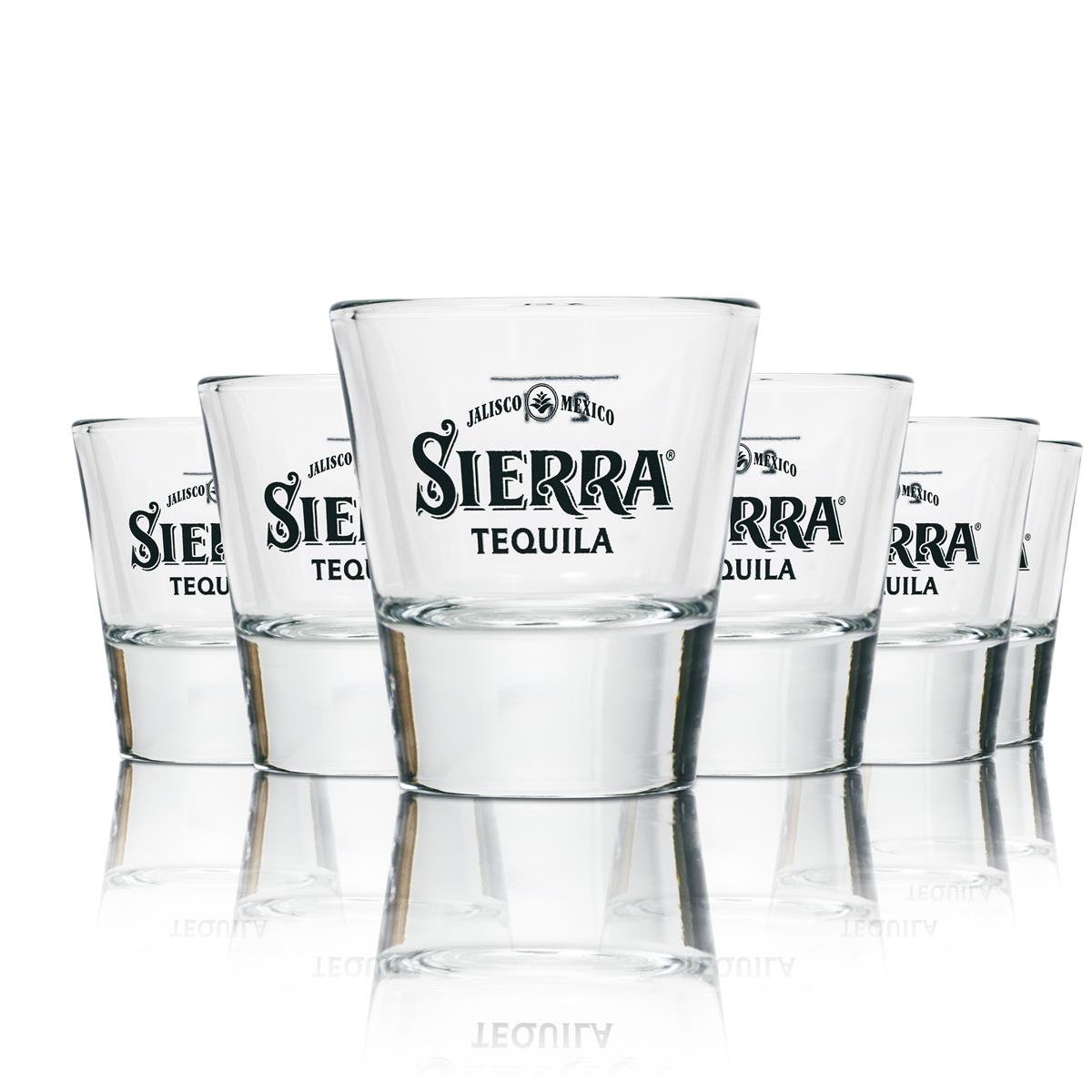6x Sierra Tequila Shot Glasses 2cl – Short Set for Tequila Lovers and Parties