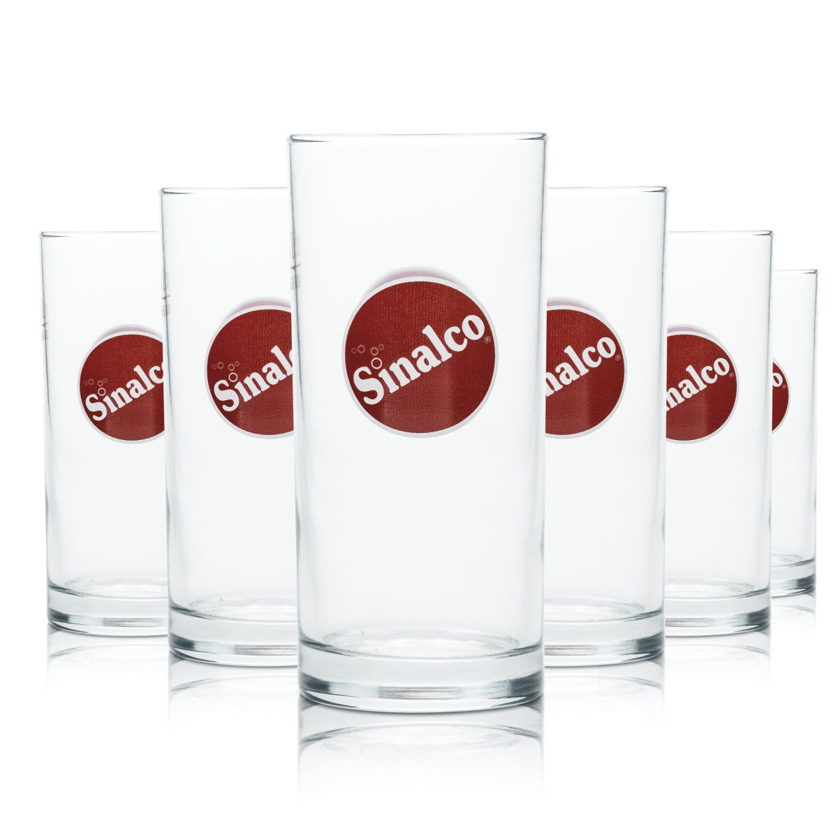 6x Sinalco glass 0.2l soft drink glasses, tumblers, cola mix glasses, catering