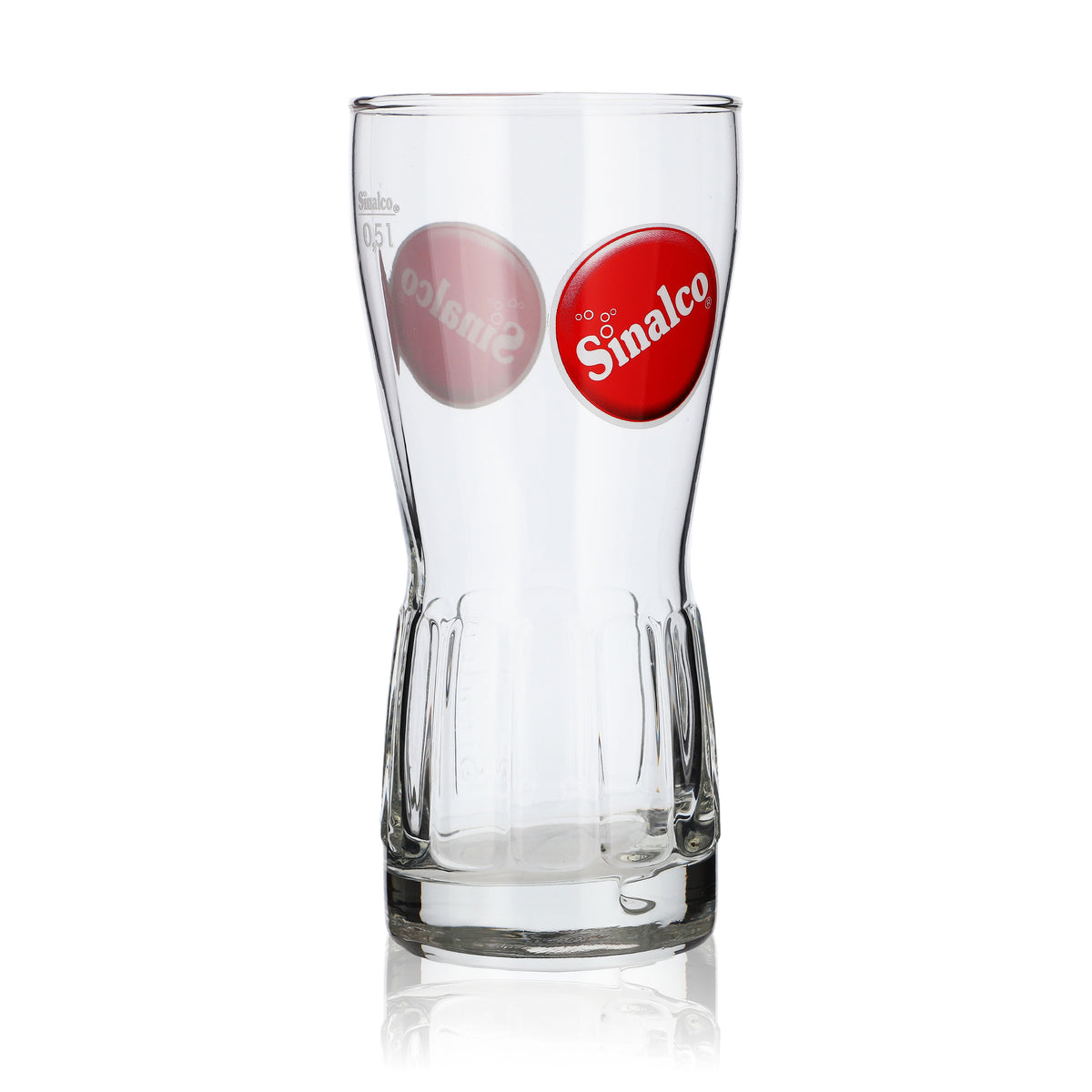 6x Sinalco relief glass lemonade glasses, 0.5 l, round contour, logo, Rastal – View 3