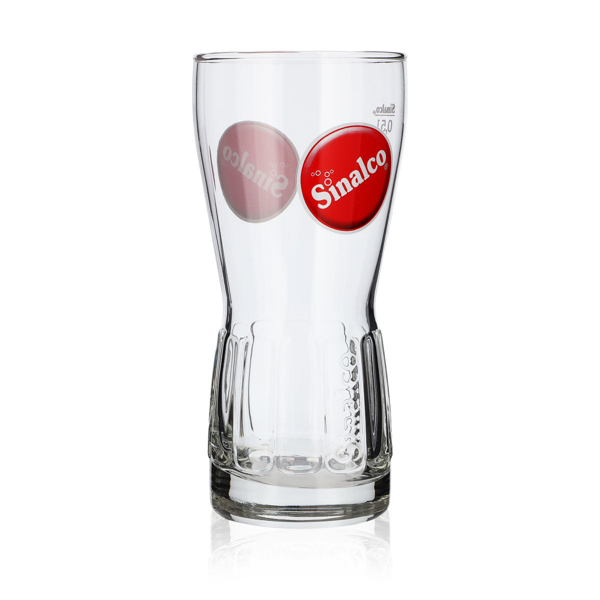 6x Sinalco relief glass lemonade glasses, 0.5 l, round contour, logo, Rastal – View 5