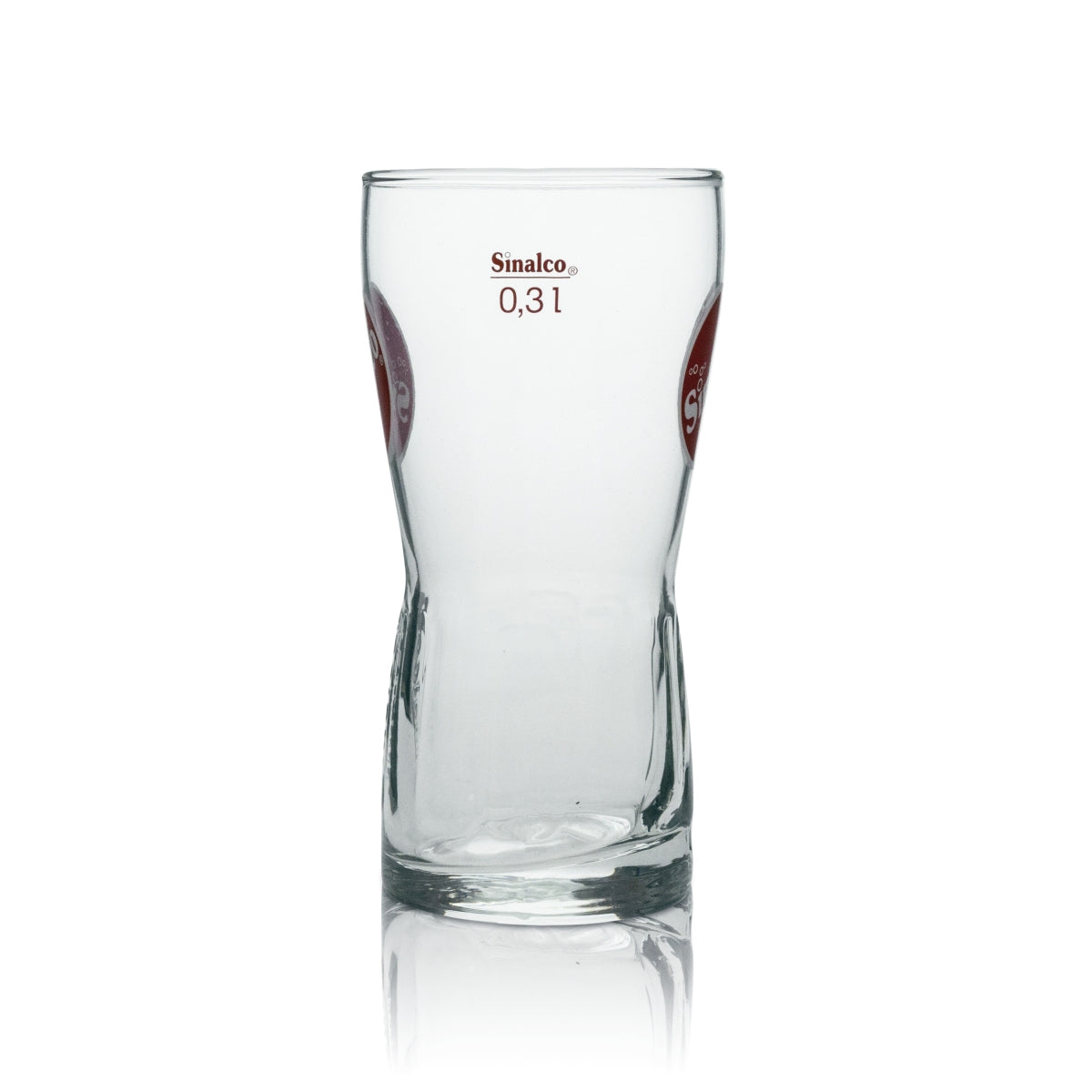6x Sinalco soft drink glass, long drink, red logo, 300 ml, rastal – View 3