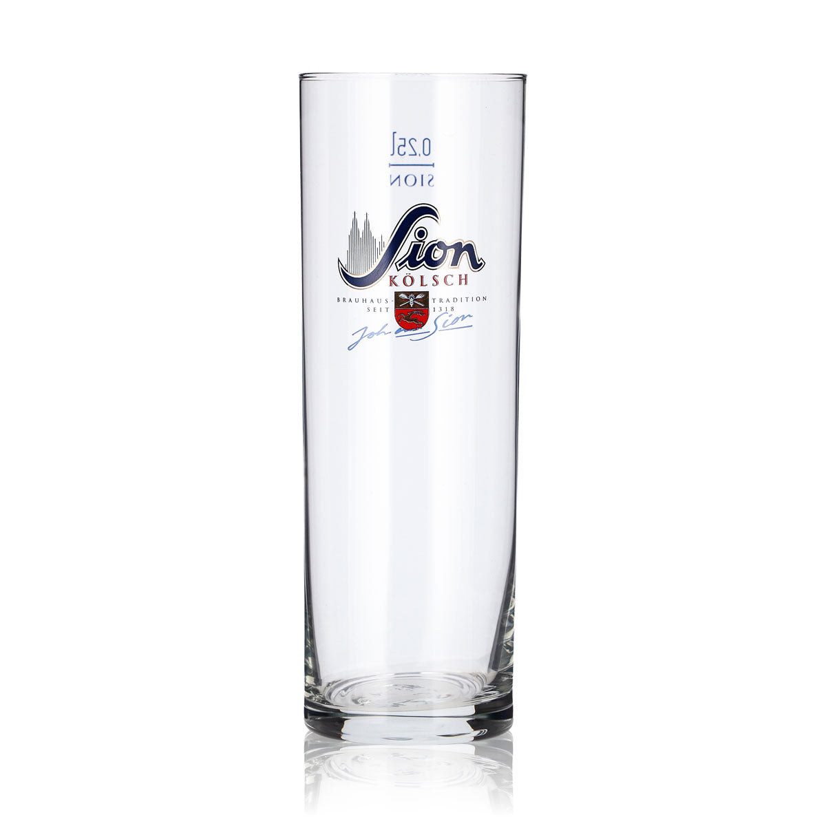 6 Sion Beer Glasses, 0.25 L, Stange Brauhaus Traditional Kölsch Glass – View 2