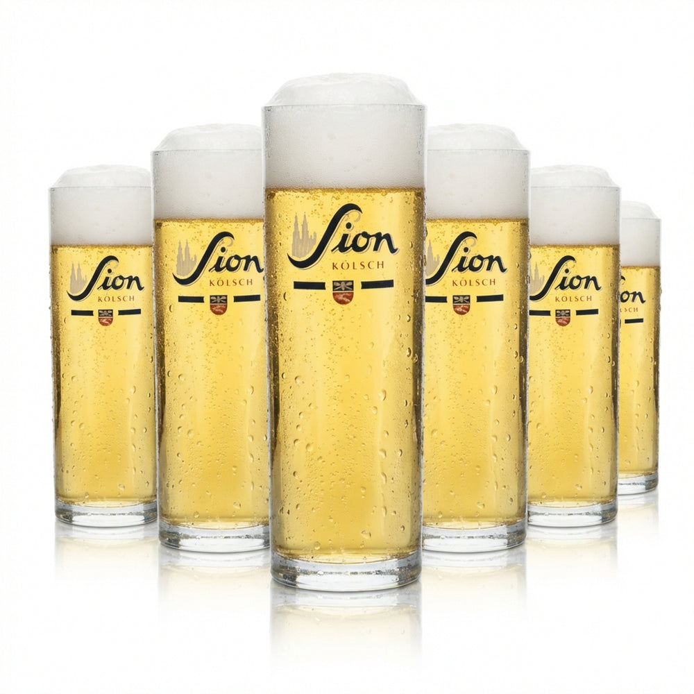 6x Sion beer glass 0.3l Kölsch beer glasses Tulip mug Willi Cologne Rastal Beer