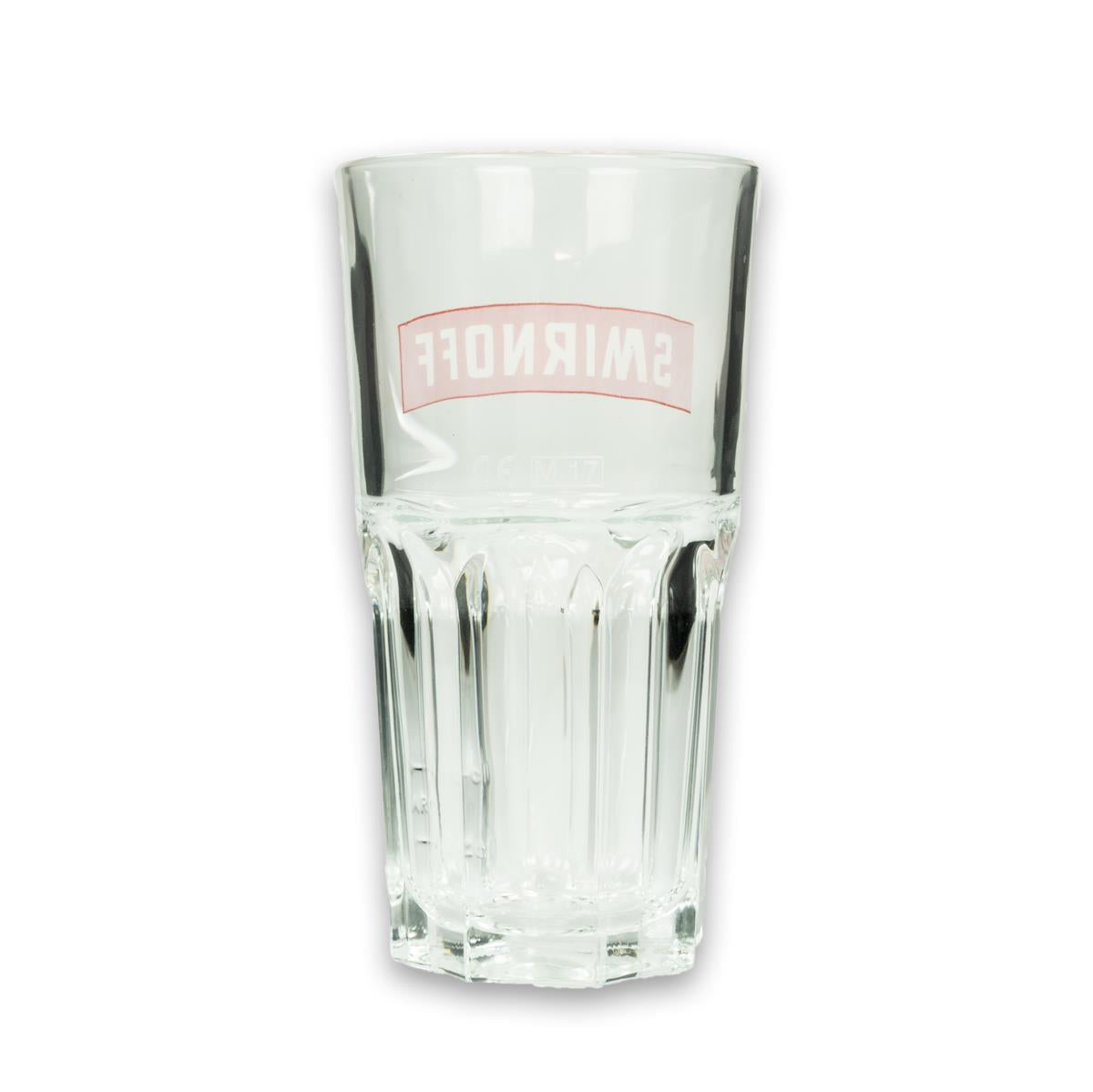 6x Smirnoff Vodka Long Drink Glass with Red Lettering – View 2