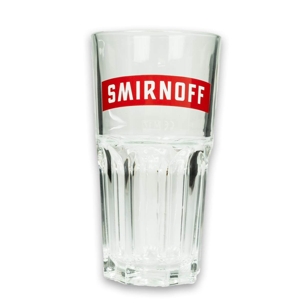 6x Smirnoff Vodka Long Drink Glass with Red Lettering – View 3