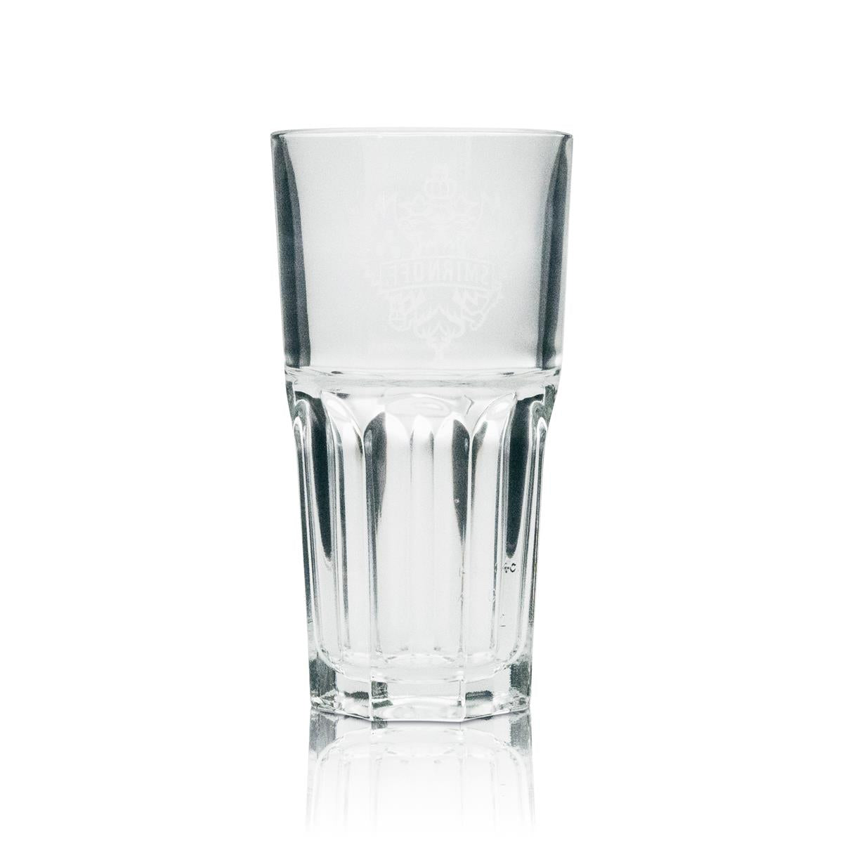 6x Smirnoff Vodka Long Drink Glass with White Logo – View 3