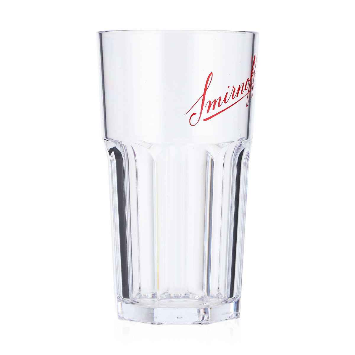 6x Smirnoff Vodka Glass Reusable Cup Party Cup Acrylic Plastic 0.3l Relief – View 3