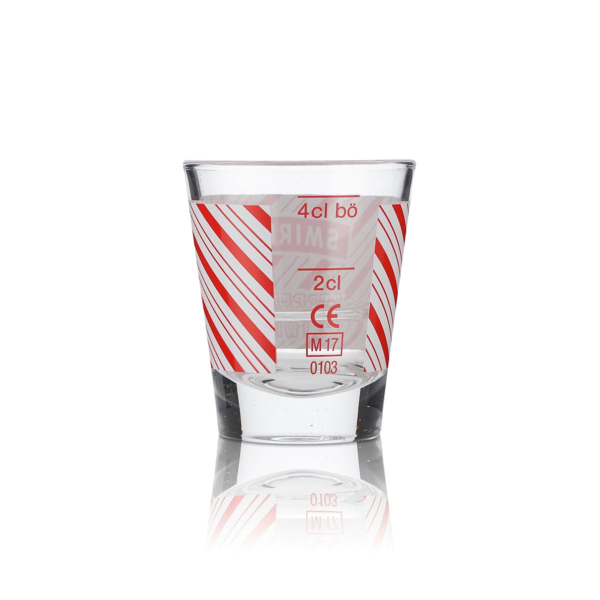 6x Smirnoff Vodka Shot Glass Stamper 2cl 4cl "Peppermint Twist" – View 3