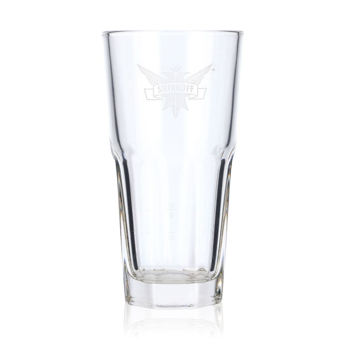 6x Smirnoff Vodka Glass Vodka Glasses 0.3l Long Drink Glass Logo Satin Finish – View 2