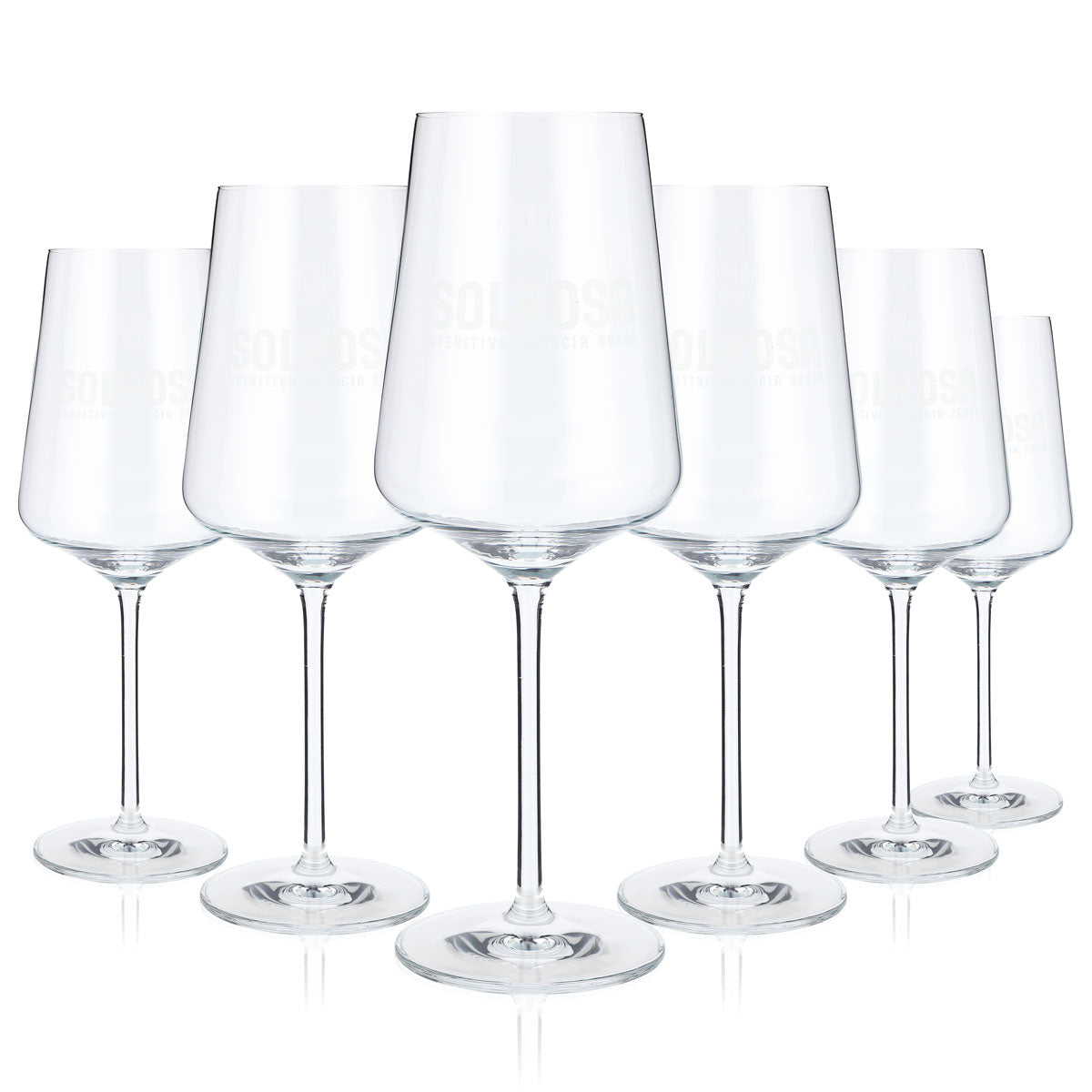 6x Solrosa liqueur stem glasses Spritz glasses Liqueur glasses Wine glass Glass 0.4l