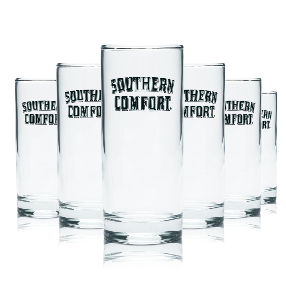 6x Southern Comfort Whiskey Glass 0.2l Mug Tumbler Glasses Gastro Pub
