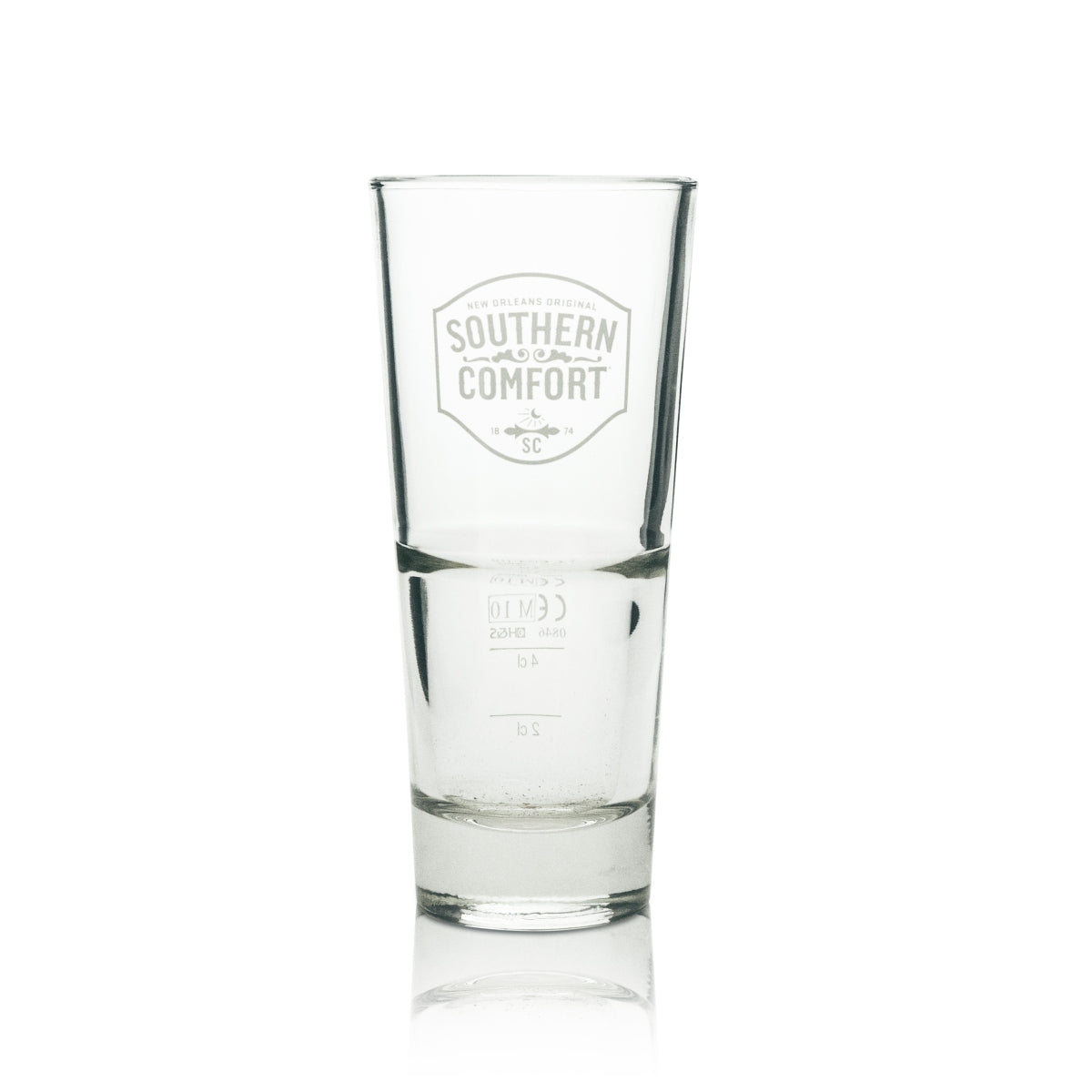 6x Southern Comfort Whiskey Glass Long Drink White Logo 296ml – View 2